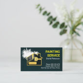 ダーティウォール絵を描（ばちゃばちゃ）跳ねる便利屋 名刺 (スタンド正面)