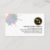 ダーティウォール絵を描（ばちゃばちゃ）跳ねる便利屋 名刺 (裏面)