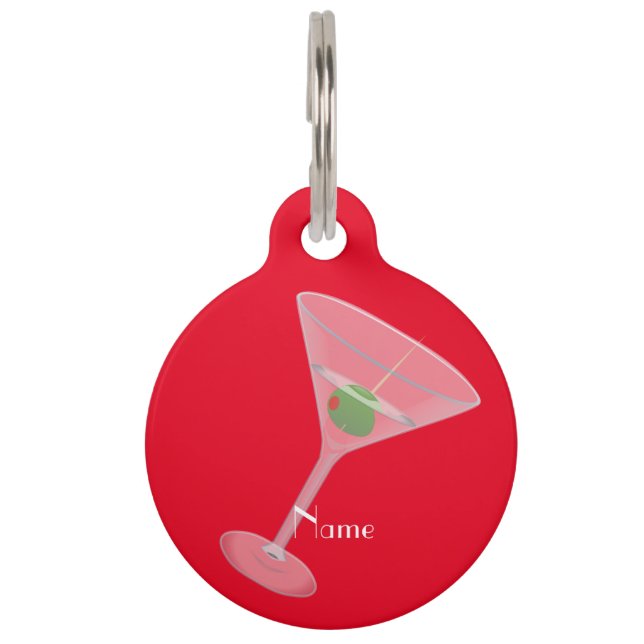 ダーティオリーブマルティーニサンダー_コーブペット用名札 ペット　ネームタグ (正面)