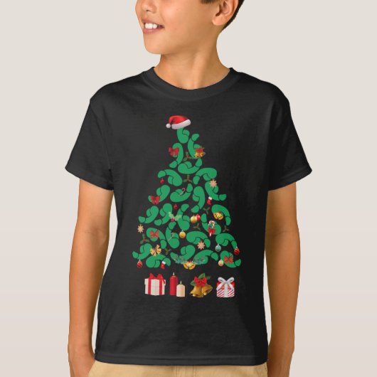 ダーティクリスマスツリーディクマスクリスマスはメリーD Tシャツ (正面)