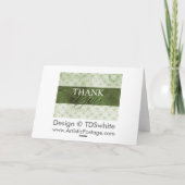 ダーティグリーンサンキューカード サンキューカード (裏面)