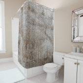 ダーティコンクリート表面抽象芸術コンセプト、クローズアップC シャワーカーテン (インサイチュ)