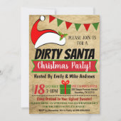 ダーティサンタエクスチェンジパーティの招待状 招待状 (正面)