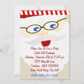 ダーティサンタギフト交換クリスマス招待状 招待状 (正面)