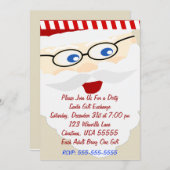 ダーティサンタギフト交換クリスマス招待状 招待状 (正面/裏面)