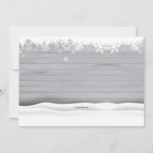 ダーティサンタシークレットサンタパーティー 招待状 (裏面)