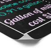 ダーティサーティアダルトお誕生日ケーキスマッシュカルボード ポスター (角)