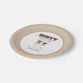 ダーティサーティエスプレッソカクテルレトロ30歳の誕生日 ペーパープレート (アングル)