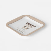 ダーティサーティエスプレッソカクテル30th誕生日パーティー ペーパープレート (傾斜あり)