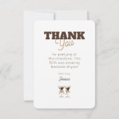 ダーティサーティオコッテイルエスプレッソマルティーニ30誕生日 サンキューカード (裏面)