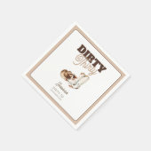 ダーティサーティカクテルウェスタン30歳の誕生日パーティー スタンダードカクテルナプキン (角)