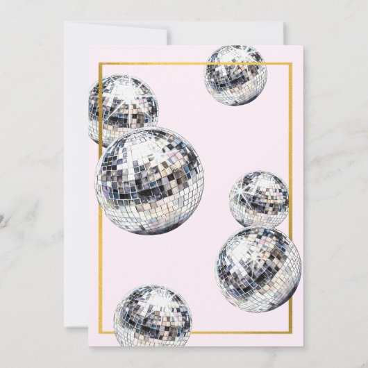 ダーティサーティディスコマルティーニ30歳の誕生日パーティー 招待状 (裏面)