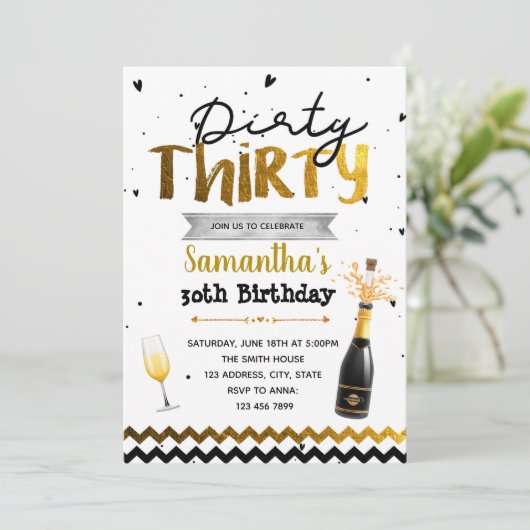 ダーティサーティパーティーの招待状 招待状 (スタンド正面)