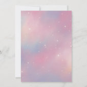 ダーティサーティピンク銀河系誕生日招待状 招待状 (裏面)