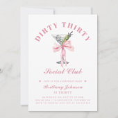 ダーティサーティボーグ&マルチニ30歳の誕生日 招待状 (正面)