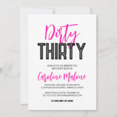 ダーティサーティ誕生日招待状 招待状 (正面)