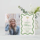 ダーティサーティ ダーティマルティーニ 30歳の誕生日パーティー 招待状 (スタンド正面)