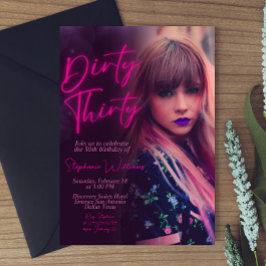 ダーティサーティ ミニマリスト フォト付き 招待状