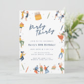 ダーティサーティ 30歳の誕生日パーティー 招待状 (スタンド正面)