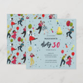 ダーティサーティ 30歳誕生日パーティー招待状 招待状 (正面/裏面)