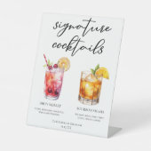 ダーティシャーリーバーボンスマッシュシグネチャーカクテル 台座サイン (正面)