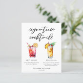 ダーティシャーリーピアナコラダシグネチャーカクテルメニュー (スタンド正面)