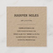 ダーティドッグパスクラフトスクエア名刺 スクエア名刺 (裏面)