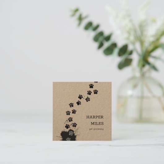 ダーティドッグパスクラフトスクエア名刺 スクエア名刺 (スタンド正面)