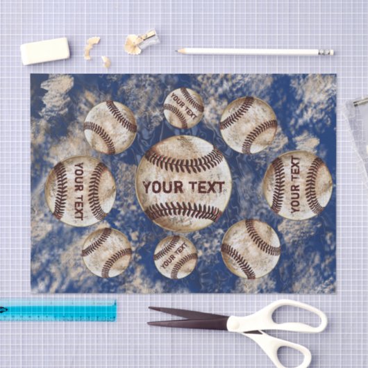 ダーティパーソナライズされたヴィンテージティッシュペーパー 薄葉紙 (クラフト)