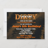 ダーティマッド走レースモトクロスレーシング招待状 招待状 (正面)