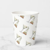 ダーティマルティニカクテルレシピアート紙カップ 紙コップ (裏面)