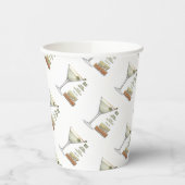 ダーティマルティニカクテルレシピアート紙カップ 紙コップ (左)