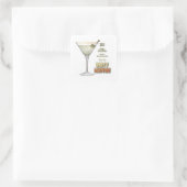 ダーティマルティニカクテルレシピアート スクエアシール (バッグ)