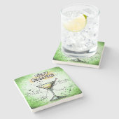 ダーティマルティニドリンクレシピ ストーンコースター (横)