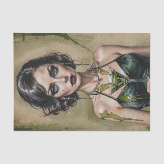 ダーティマルティニドールカクテルかわいこちゃんデコページ 薄葉紙 (正面)