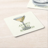 ダーティマルティニ紙コースター スクエアペーパーコースター (アングル)