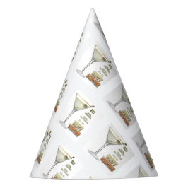 ダーティマルティーニカクテルレシピアートパーティーハット パーティーハット