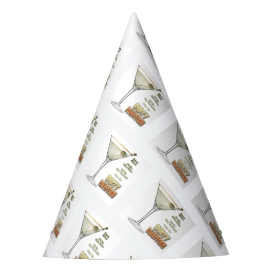 ダーティマルティーニカクテルレシピアートパーティーハット パーティーハット (正面)