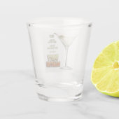 ダーティマルティーニカクテルレシピアート ショットグラス (裏面)