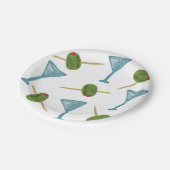 ダーティマルティーニパーティープレート ペーパープレート (アングル)