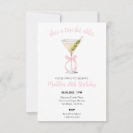 ダーティマルティーニ誕生日招待状 サンキューカード