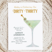 ダーティマルティーニ30歳の誕生日パーティー、ダーティサーティーン 招待状