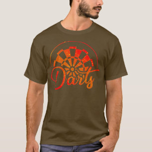 ダーティングとダーツヴィンテージおもしろいダーツプレーヤー Tシャツ