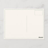 ダーティヴィンテージフラグ付きイタリアンはがき ポストカード (裏面)