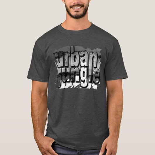 ダーティーなグランジの都会のジャングル Tシャツ (正面)