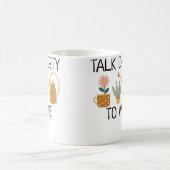 ダーティーな会話が好きな植物好きのための面白いダジャレ 園芸 フラワー コーヒーマグカップ (中央)