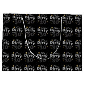 ダーティーターニング30が好き | 30歳の誕生日 ラージペーパーバッグ (裏面)