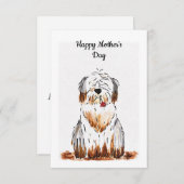 ダーティードッグ母のデイカード サンキューカード (正面/裏面)