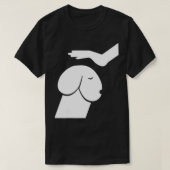 ダーティーマインドドッグおもしろい犬アダルトユーモア Tシャツ (デザイン正面)