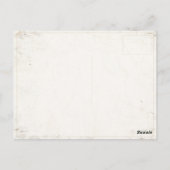 ダーティ旗に闘牛の付いたスペインのはがき ポストカード (裏面)